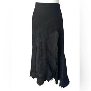 Scully Prairie Western Maxi Skirt Women Large Homestead Embroidery Peru …
